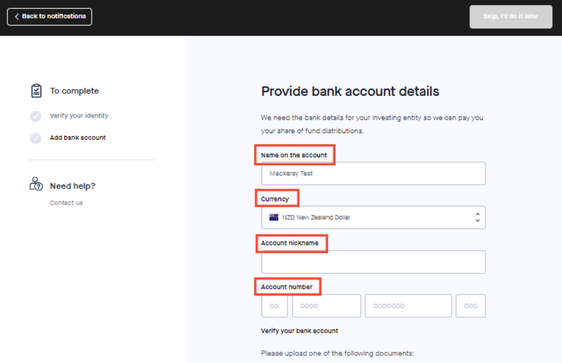 Add a bank account 1 Add details Box CROPPED